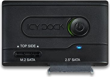 ICY Dock EZ-Adapter MB031U-1SMB - Lagercontroller - 2,5", M.2 (6,4 cm) - M.2-kort / SATA 6 Gb/s - USB 3.2 (Gen 1) - Sort (MB031U-1SMB) Sort