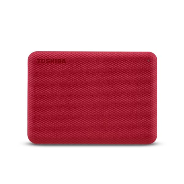 Toshiba Canvio Advance - Harddisk - 2 TB - ekstern (bærbar) - 2,5" (6,4 cm) - USB 3.2 Gen 1 - rød