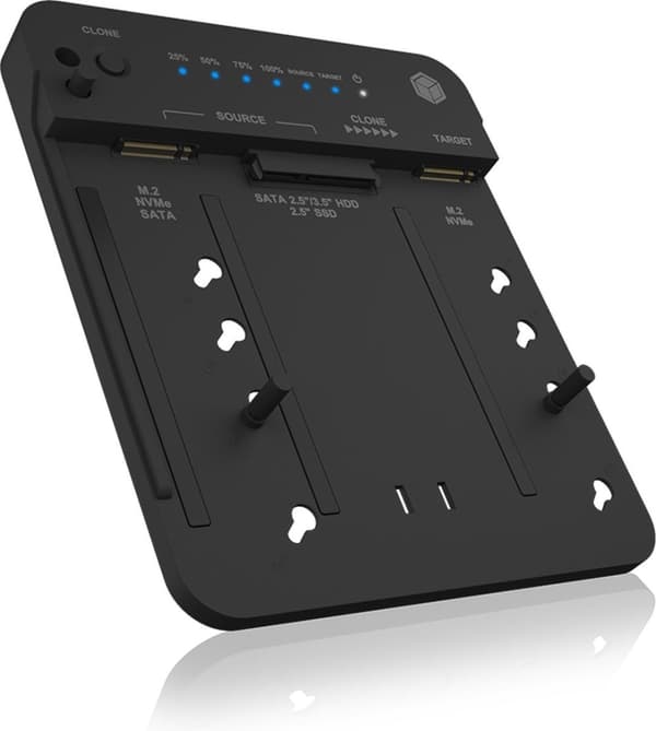 ICY BOX IB-2913MCL-C31 - Dockingstation - USB 3.2 Gen 2 (3.1 Gen 2) Type-C - Sort