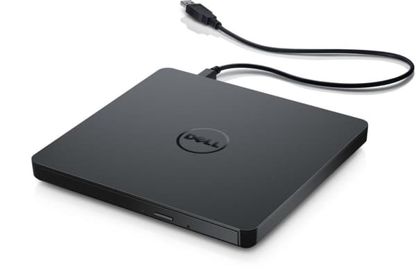 Dell Slim DW316 - Asema - DVD+/-RW (+/-R DL) / DVD-RAM - 8x/8x/5x - USB2.0 - ulkoinen - musta - Inspiron 5482 2-in-1, 55XX, 73XX, 75XX , 7786 2-in-1,