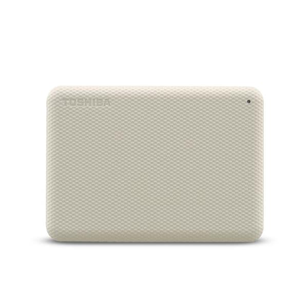 Toshiba Canvio Advance - Hard drive - 1TB - external (portable) - 2.5" (6.4 cm) - USB 3.2 Gen 1 - light beige (HDTCA10EW3AA)