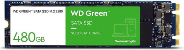 WD Green SSD WDS480G2G0B - Solid State Drive - 480 Gt - sisäinen - M.2 2280 - SATA 6 Gb/s
