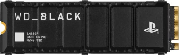 Western Digital Black SN850P - Intern SSD med Heatsink - NVMe M.2 - PCIe 4.0 - Velegnet til PS5 - 2 TB