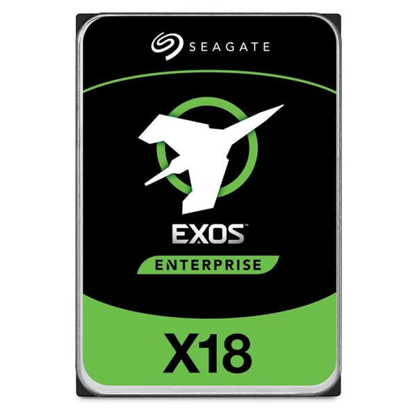 Seagate Exos X18 ST12000NM001J - Kiintolevy - salattu - 12 TB - sisäinen - SATA 6 Gb/s - 7200 rpm - Puskuri: 256 MB - Itsesalaava asema (SED)