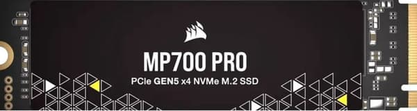 Corsair MP700 Pro 1 TB (Gene kylfläns) - SSD m.2 2280 - PCI Express 5.0 x4 - NVMe - Svart