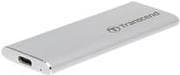 Transcend ESD260C - SSD - 1 TB - ekstern (bærbar) - USB 3.1 Gen 2 - sølv