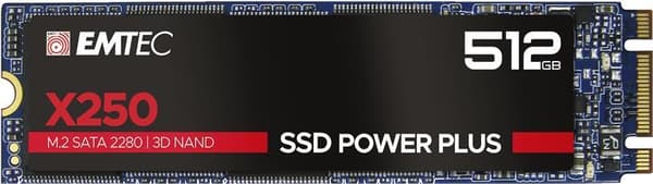 EMTEC SSD Power Plus X250 - SSD - 512GB - intern - M.2 2280 - SATA 6Gb/s (ECSSD512GX250)