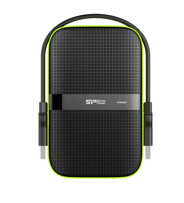 Silicon Power Armor A60 ekstern harddisk 4000 GB Sort, Grøn
