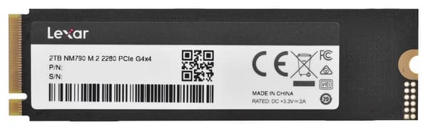Lexar NM790 M.2 2TB PCI Express 4.0 SLC NVMe