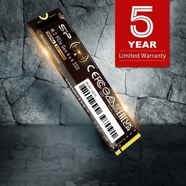 Intern SSD - Silicon Power - US75 - 1To - NVMe PCIe Gen4x4 M.2 2280 - Kompatibel med PS5