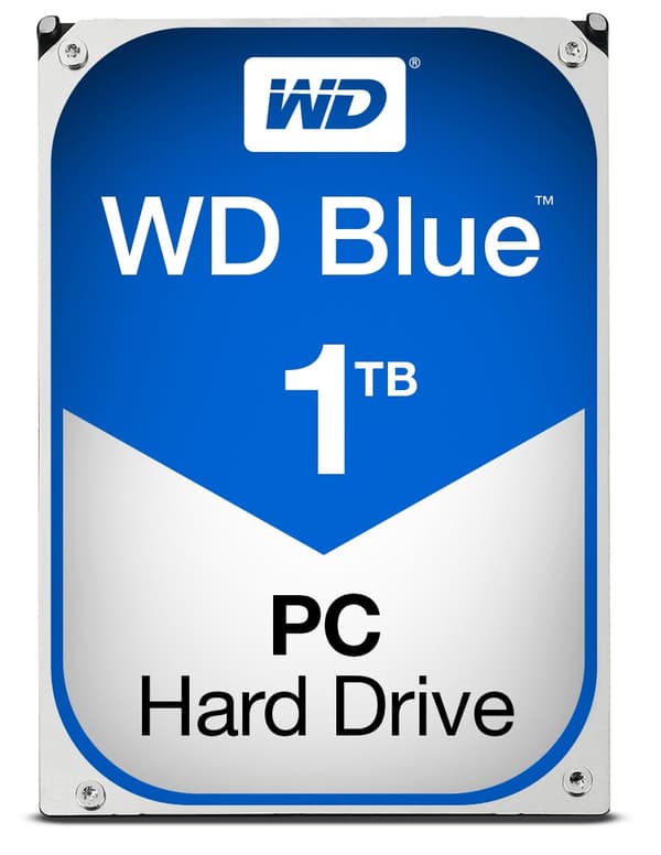 Western Digital Blue intern harddisk 1 TB 7200 RPM 64 MB 3,5" Serial ATA III