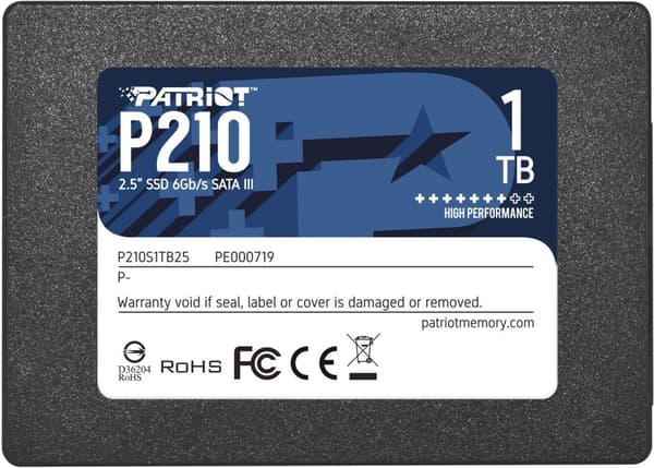 Patriot-minne P210 2,5" 1000 GB seriell ATA III