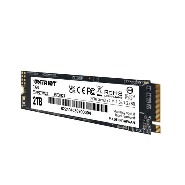 Patriot-minne P320 2 TB M.2 PCI Express 3.0 NVMe