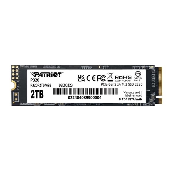 Patriot-minne P320 2 TB M.2 PCI Express 3.0 NVMe