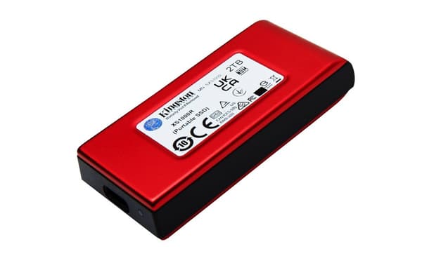 Kingston Technology 2 Tt:n ulkoinen XS1000, punainen, kannettava SSD-levy, USB 3.2 Gen 2