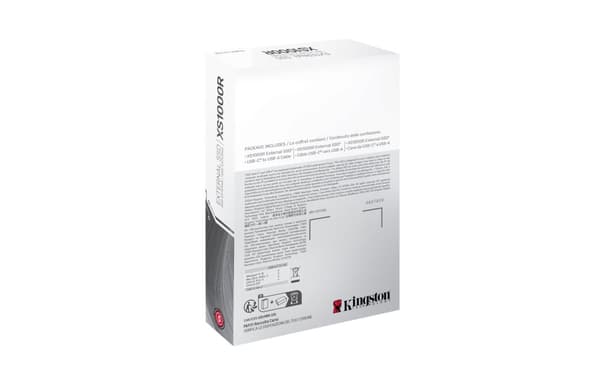 Kingston Technology 2 Tt:n ulkoinen XS1000, punainen, kannettava SSD-levy, USB 3.2 Gen 2