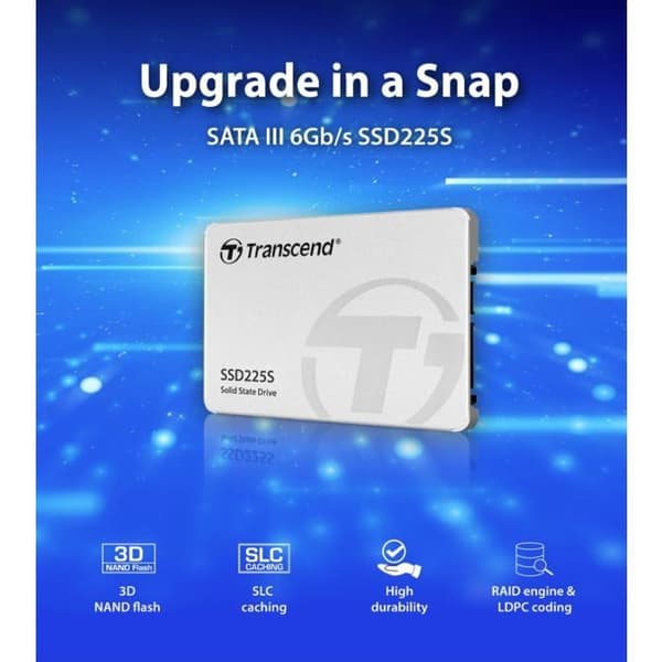 TRANSCEND SSD225S 500 GB intern hårddisk - SATA III 6,35 cm (2,5)