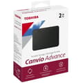Miniatyrbild 3 av 3: TOSHIBA Canvio Advance USB 3.2 Gen 1 extern hårddisk - 2TB - Svart