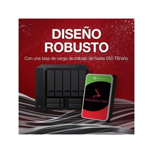 Seagate IronWolf Pro, 18TB, NAS HDD – CMR, 3,5”, SATA 6Gb/s, 7200 RPM, 256MB Cache (ST18000NT001)
