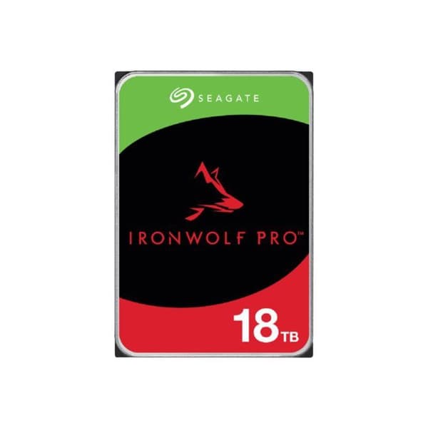 Seagate IronWolf Pro, 18TB, NAS HDD – CMR, 3,5”, SATA 6Gb/s, 7200 RPM, 256MB Cache (ST18000NT001)