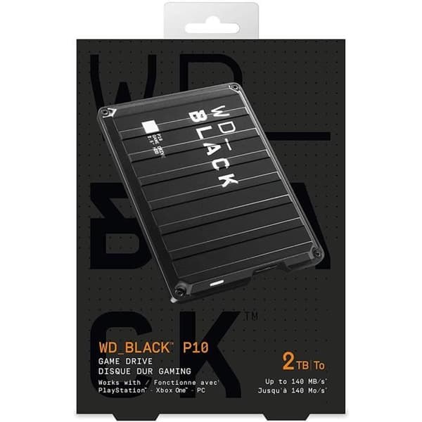 WD_BLACK P10 Game Drive - Extern spelhårddisk - 2TB - PS4 Xbox - 2,5" (WDBA2W0020BBK-WESN)