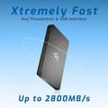 Miniatyrbild 2 av 3: Extern SSD - Envoy - Pro FX - 2 To - Thunderbolt 3 - 2800 Mo/s läsning - 1900 Mo/s skrivning