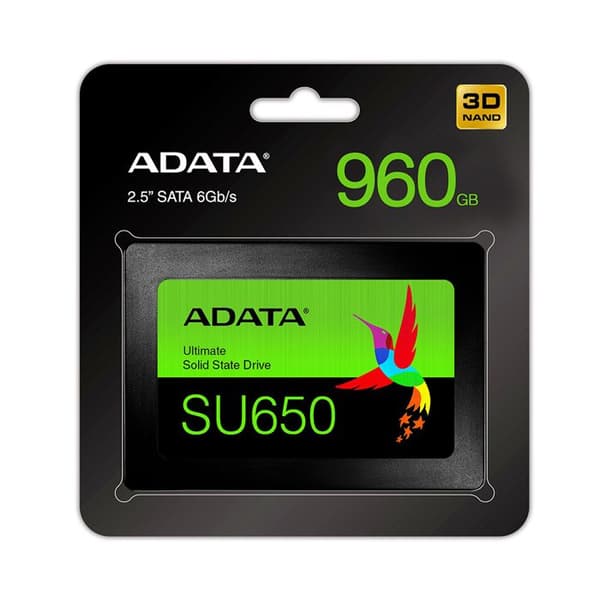 ADATA Ultimate SU650 2,5" 960 GB SSD - SATA III - 520 MB/s - 6000 Gbit/s