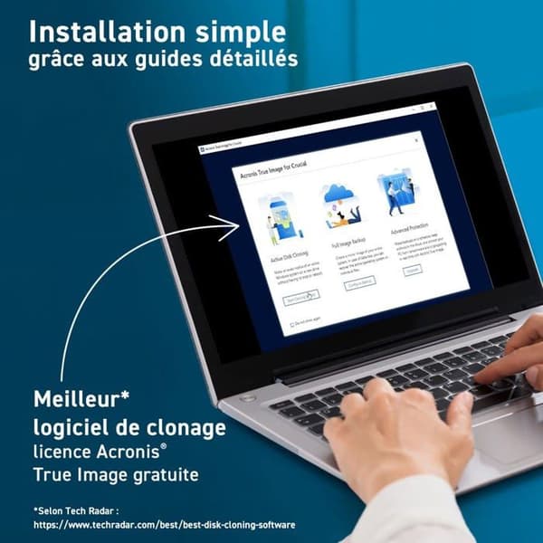 Crucial SSD-hårddisk - CT2000P3PSSD801 - P3 Plus 2TB M.2 PCIe Gen4 NVMe intern SSD - Upp till 5000MB/s - (Acronis Edition)