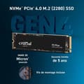 Miniatyrbild 2 av 4: Crucial SSD-hårddisk - CT2000P3PSSD801 - P3 Plus 2TB M.2 PCIe Gen4 NVMe intern SSD - Upp till 5000MB/s - (Acronis Edition)