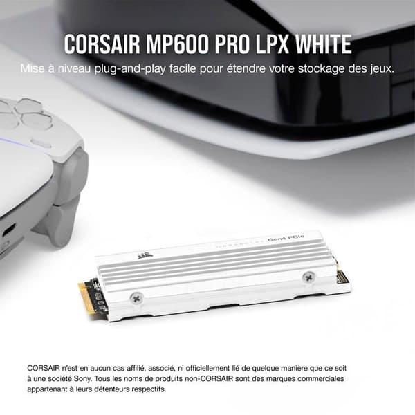 CORSAIR MP600 PRO LPX 1TB M.2 NVME PCIE X4 GEN4 SSD - OPTIMERAD FÖR P