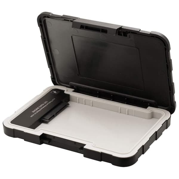 Externt hölje 2,5" SATA 6Gb-s 600 MB-s USB 3.0 svart - ADATA - ED600 - Stöt- och vattentålig