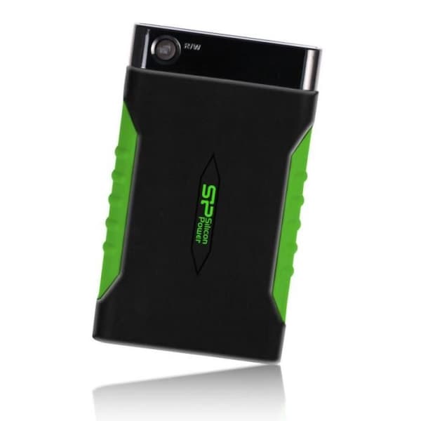 USB 3.0 A15 extern hårddisk - 1 TB - Svart & Grön - SILICON POWER