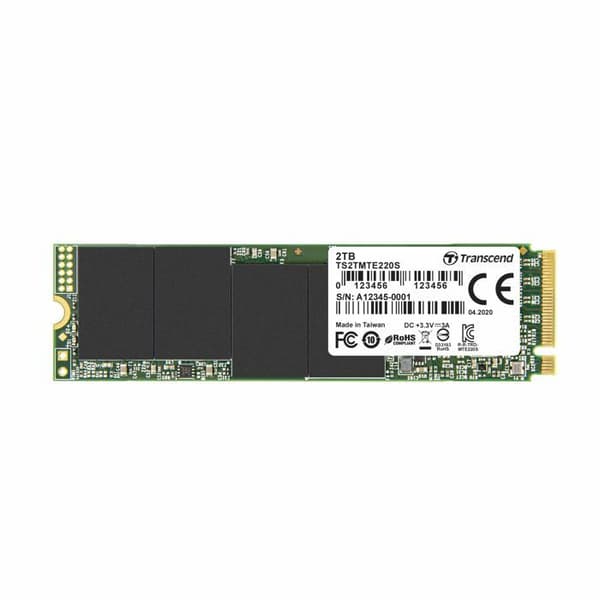 TRANSCEND 2TB M.2 2280 PCIe Gen3x4 M-Key 2TB M.2 2280 PCIe Gen3x4 M-Key 3D TLC med Dram