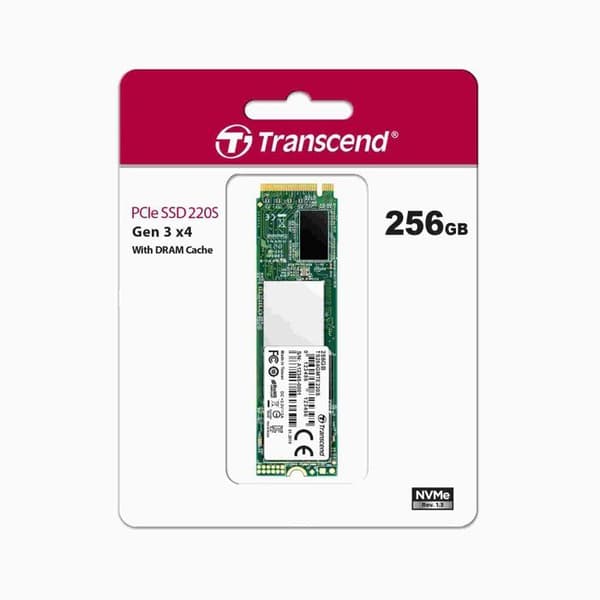 TRANSCEND 220S intern SSD-enhet - 256 GB - M.2 2280 - PCIe 3.0 x4 (NVMe)