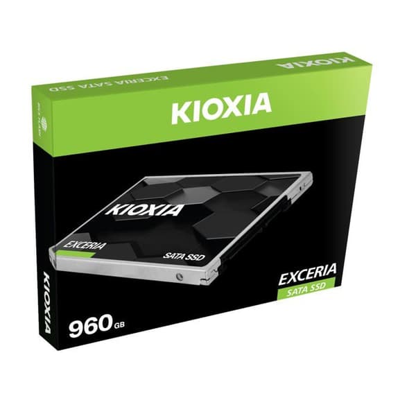 SSD - KIOXIA - EXCERIA - 960 GB, 2,5", 555 MB/s läsning, 540 MB/s skriv, 6 Gbit/s, för bärbar dator