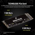 Miniatyrbild 3 av 4: SSD - Corsair - MP600 Pro NH - 4 TB - M.2 - PCIe Gen 4.0 x4