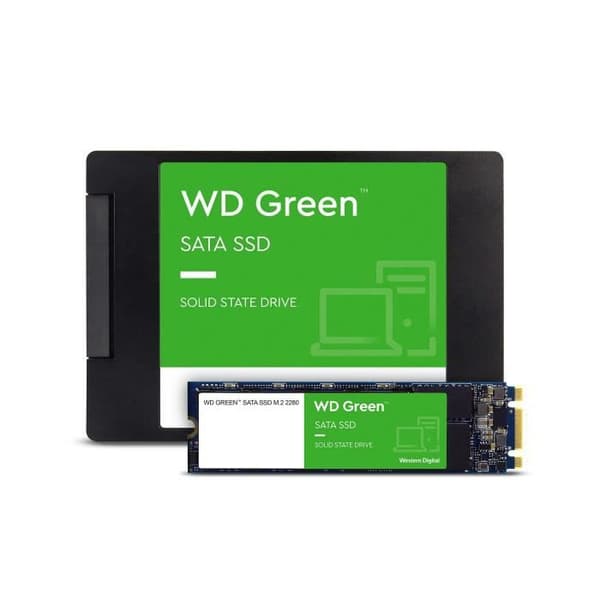 WESTERN DIGITAL SATA SSD-hårddisk - 2TB intern - 2,5" format - Grön