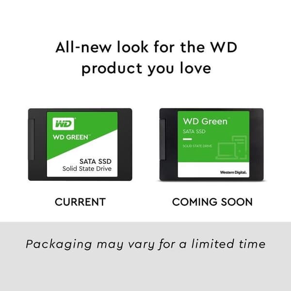 WESTERN DIGITAL SATA SSD-hårddisk - 2TB intern - 2,5" format - Grön