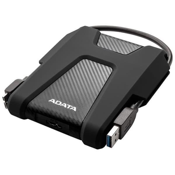 ADATA HD680 extern hårddisk - 1000 GB - USB 3.0 - Drivs av USB-port - Svart