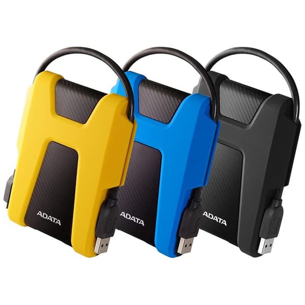 ADATA HD680 extern hårddisk - 1000 GB - USB 3.0 - Drivs av USB-port - Svart