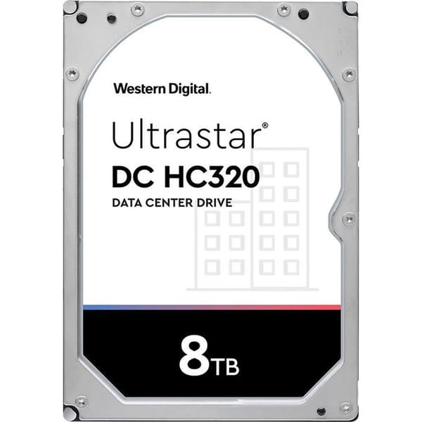 WESTERN DIGITAL HGST Ultrastar DC HC320 HUS728T8TALE6L4 intern hårddisk - 3,5" - 8 TB - SATA/600 - Server