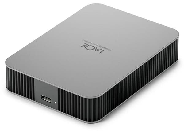 LaCie Mobile Drive Moon Silver USB-C STLP5000400 Extern hårddisk - 5TB