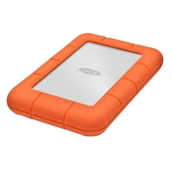 LaCie Rugged Mini extern hårddisk - 2TB - USB 3.0 - Drivs av USB-port - Orange