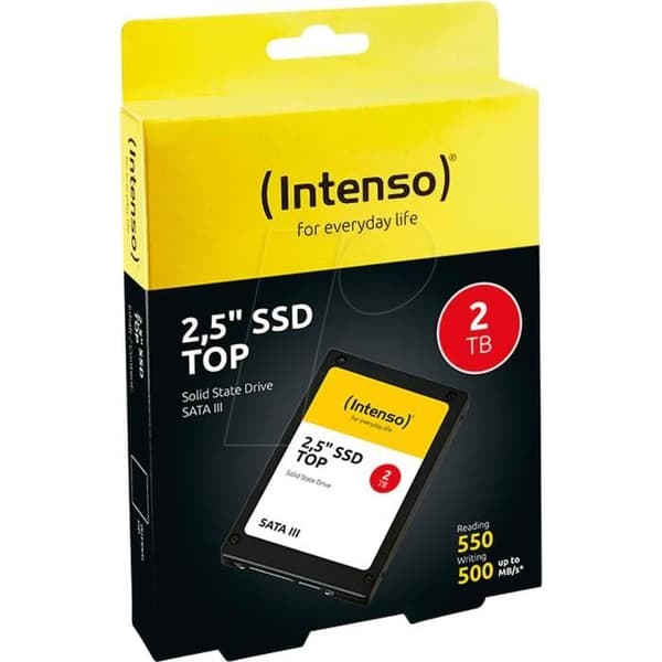 Intern SSD 1 To - INTENSO - 2,5 tum - SATA III - 38000 IOPS - Kompatibel med NAS