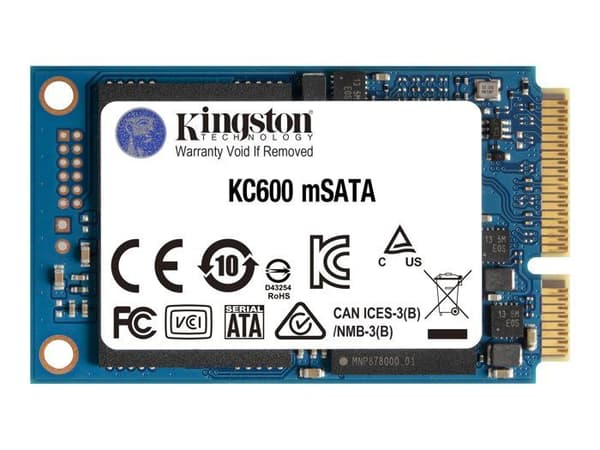 Kingston 256GB intern SATA 6Gb/s mSATA SSD Retail SKC600MS/256G