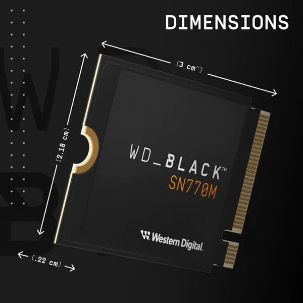 SSD - WESTERN DIGITAL - SN770M - 1 To - M.2 2230 - PCIe Gen4 - nCache 4.0