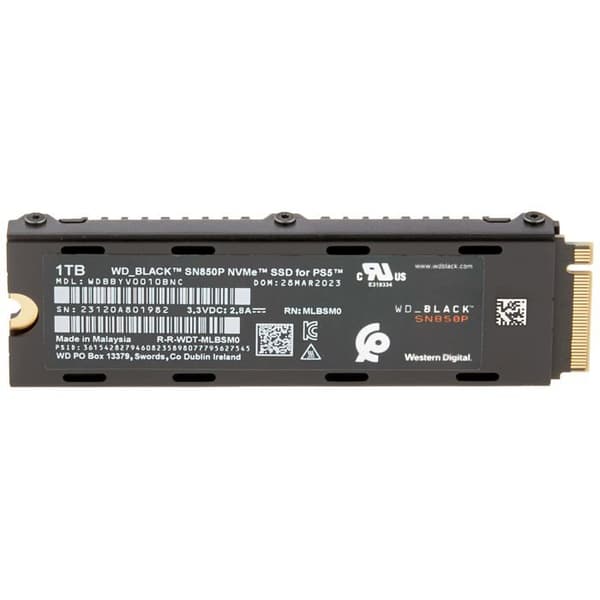 - Western Digital - WD Black SN850P NVMe SSD WDBBYV0010BNC-WRSN - SSD - 1 TB - PCIe 4.0 x4 (NVMe)