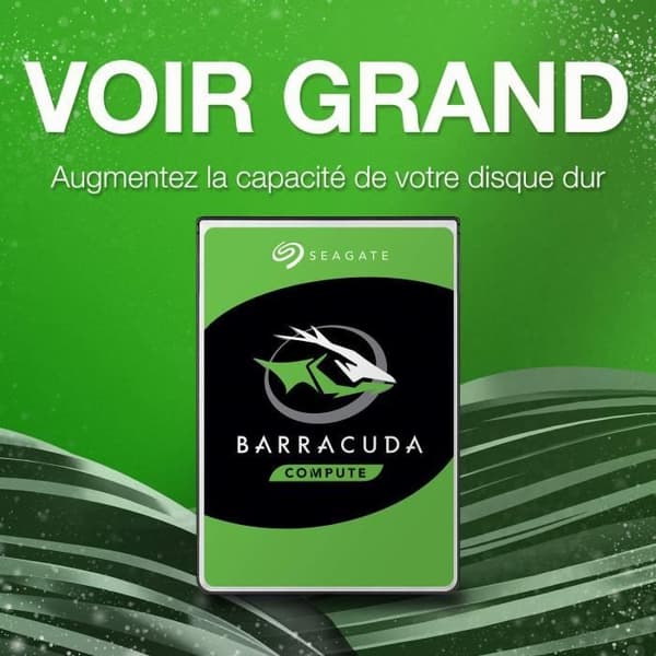 Seagate BarraCuda 6 TB intern hårddisk - 7200 RPM - 64 MB cache - SATA 6 Gb/s