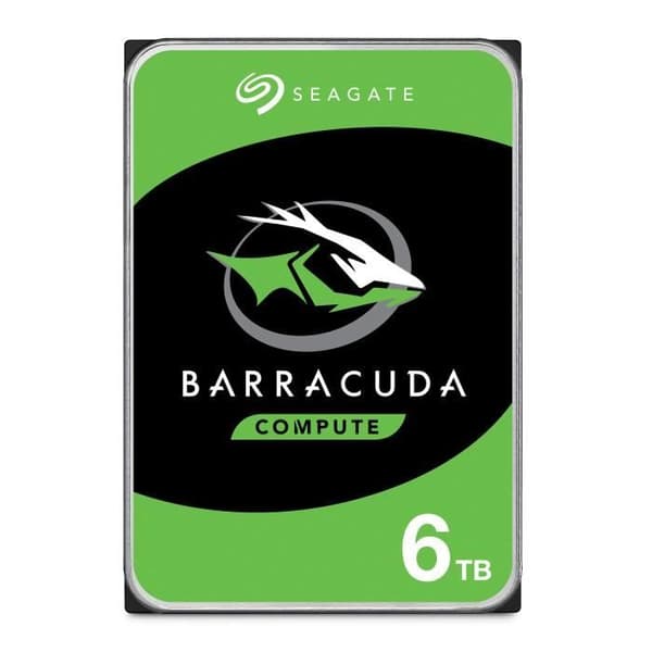 Seagate BarraCuda 6 TB intern hårddisk - 7200 RPM - 64 MB cache - SATA 6 Gb/s