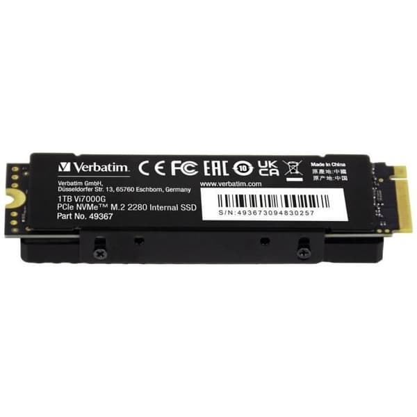 Verbatim Vi7000 1 TB NVMe/PCIe M.2 PCIe 4.0 x4 intern SSD - oöverträffad hastighet och kraft